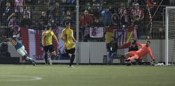 Gelson abrió el marcador para los rojiblancos. 0-1.