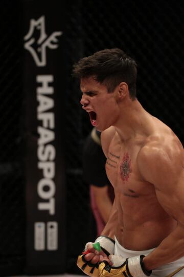 Daniel Zellhuber después de una pelea de MMA.