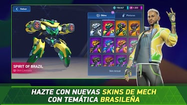 Neymar Jr. se convierte en uno de los personajes de Mech Arena: tráiler y detalles