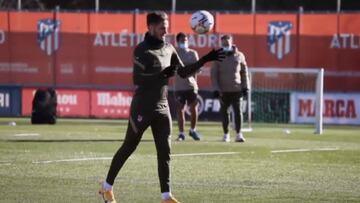 El Atleti no para y entrena para preparar el duelo ante el Alavés