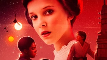 El cartel de Star Wars con los niños de Stranger Things