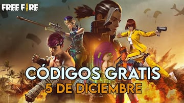 Free Fire | Códigos de hoy viernes 5 de diciembre de 2025: recompensas gratis