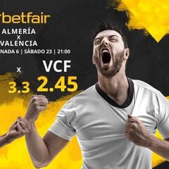 UD Almería vs. Valencia CF: horario, TV, estadísticas, clasificación y pronósticos