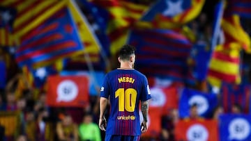 El delantero argentino del Barcelona, Leo Messi.