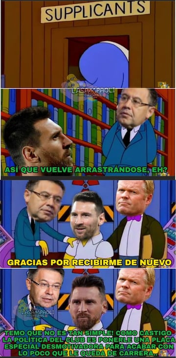 Los mejores memes del "Messi se queda": le dan con todo a él y al Barcelona