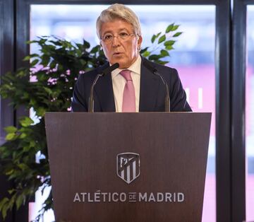 Enrique Cerezo, presidente del Atlético de Madrid. 