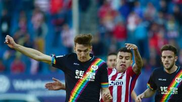 Llorente durante el partido ante Atlético de Madrid