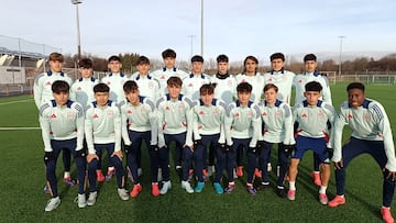 Jugadores de la Sub-17 en la concentración de noviembre (RFEF).