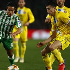 Diego Lainez vio desde la tribuna el duelo ante el Atleti