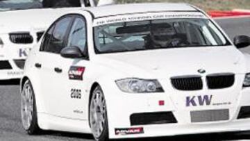 <b>LA PRUEBA. </b>Marcel Costa, al volante del BMW 320i durante el reciente test de Vallelunga.