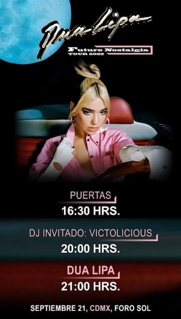 Concierto de Dua Lipa en CDMX: posible setlist, horarios y cómo llegar al Foro Sol