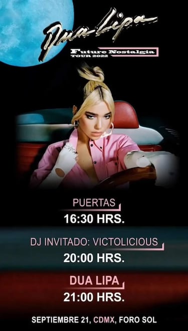 Concierto de Dua Lipa en CDMX: posible setlist, horarios y cómo llegar al Foro Sol