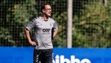 Joseba Etxeberria durante un entrenamiento