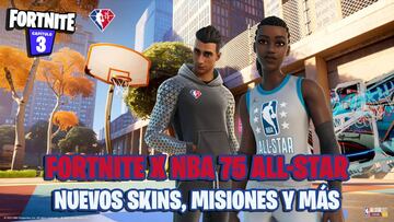 Fortnite x NBA 75 All-Star: nuevos skins, misiones, recompensas y m&aacute;s