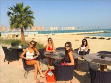 Las novias de los jugadores de la Juvetus se relajan en Doha