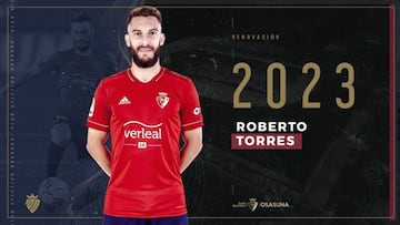 El club navarro firma dos a&ntilde;os m&aacute;s a Roberto Torres.