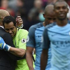 Guardiola justifica la suplencia de Claudio Bravo ante West Ham