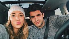 Álvaro Morata y su novia y prometida, Alice Campello