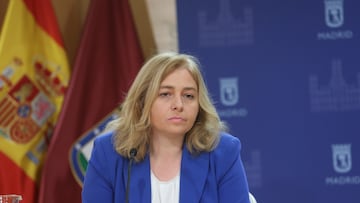 La vicealcaldesa de Madrid, Inmaculada Sanz, durante una rueda de prensa posterior a la Junta de Gobierno, en el Palacio de Cibeles, a 4 de abril de 2024, en Madrid (España). La vicealcaldesa de Madrid Inmaculada Sanz estará al frente del Ayuntamiento durante 15 días tras la boda del alcalde, que tendrá lugar este sábado 6 de abril.
04 ABRIL 2024;ALEMIDA: AYUNTAMIENTO DE MADRID;AYUNTAMIENTO;BODA
Ricardo Rubio / Europa Press
04/04/2024