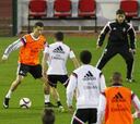 Primer entrenamiento del Real Madrid en Marruecos