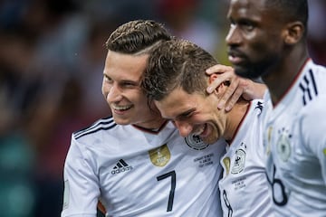 Alemania celebra el gol.