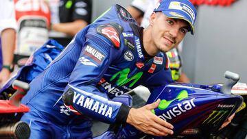 Maverick Viñales tras su tercero en Brno.