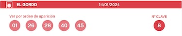 Gordo de la Primitiva: comprobar los resultados del sorteo de hoy, domingo 14 de enero