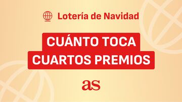¿Cuánto toca en los cuartos premios del Sorteo de la Lotería de Navidad y qué pasa con el dinero en Hacienda?