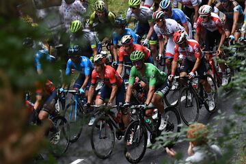 Peter Sagan con el maillot verde.