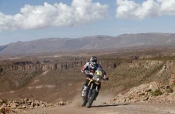 Décima etapa entre Calama y Salta. El piloto español Marc Coma del equipo Red Bull KTM.