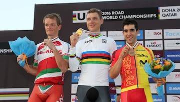 Kiryienka (plata), Martin (oro) y Castroviejo (bronce).