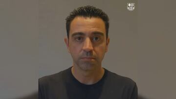 Los cul¨¦s lo ansiaban: las primeras palabras de Xavi como t¨¦cnico del Barcelona