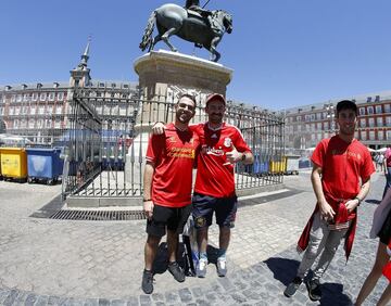 Ambiente de Champions en las calles de Madrid