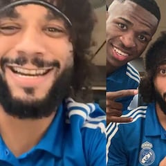 Marcelo celebra su titularidad con un estrafalario 'cambio de imagen'