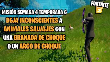 Fortnite: c&oacute;mo dejar inconscientes a animales salvajes con una granada de choque o un arco de choque