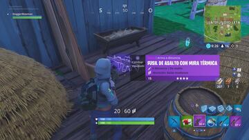 Así es el Fusil de Asalto con Mira Térmica en Fortnite: Battle Royale