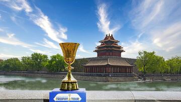 El trofeo del Mundial, en China.