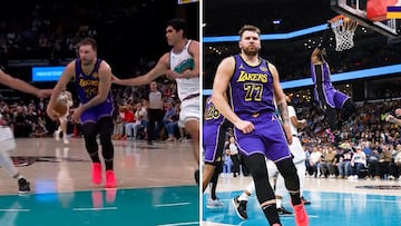 Doncic y LeBron se ‘inventan’ una imagen icónica de la NBA: la canasta es para ponerla en bucle