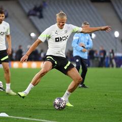 El video viral del susto por parte de Haaland en entrenamiento previo a la final de Champions
