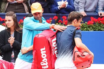 Rafael Nadal se impuso 6-3 y 6-3 sobre David Ferrer en los octavos de final del Conde de Godó de Barcelona.