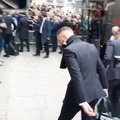 El Madrid, recibido por todo lo alto a su llegada a Londres