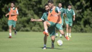 Cejudo, en un entrenamiento. 