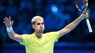 Carlos Alcaraz, en las ATP Finals.