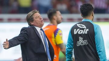 El técnico del América no ha querido entrar en la polémica. El gol anulado a Cecilio Domínguez por un dudoso fuera de lugar, pudo cambiar el rumbo del Clásico.