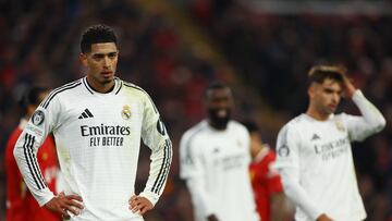 Soccer Football - Champions League - Liverpool v Real Madrid - Anfield, Liverpool, Britain - November 27, 2024 Real Madrid's Jude Bellingham REUTERS/Molly Darlington