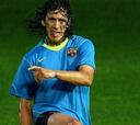 Puyol, con gripe, no se entrena pero jugará ante el Racing