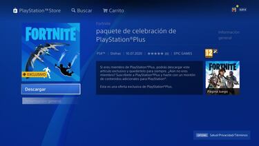 Fortnite: ya disponible el pack de celebración de PlayStation Plus julio 2020