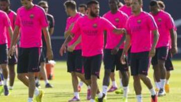 Entrenamiento del Barcelona
