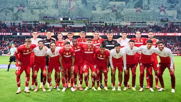 Toluca team group during the 2nd round match between Toluca and Santos as part of the Liga BBVA MX, Torneo Clausura 2026 at Nemesio Diez Stadium, on January 14, 2026 in Toluca, Estado de Mexico, Mexico.