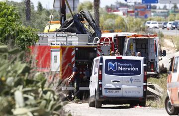 Accidente de tráfico mortal del futbolista José Antonio Reyes en la autovía A-376 de Sevilla a Utrera.